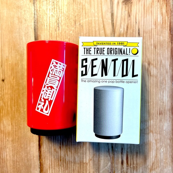 NWT Sentol The True Original Push Down Beer Opener - Red - Picture 3 of 5